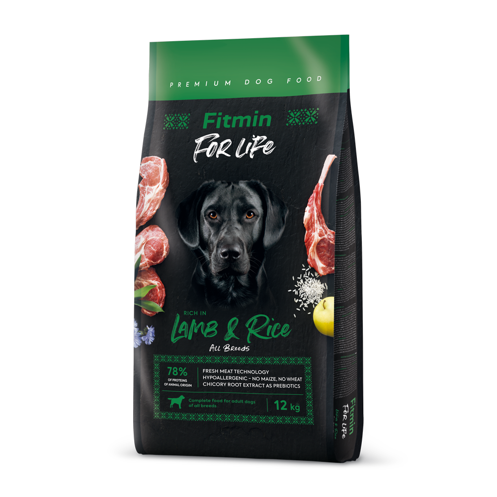 FITMIN Dog For Life Lamb & Rice - 12 kg