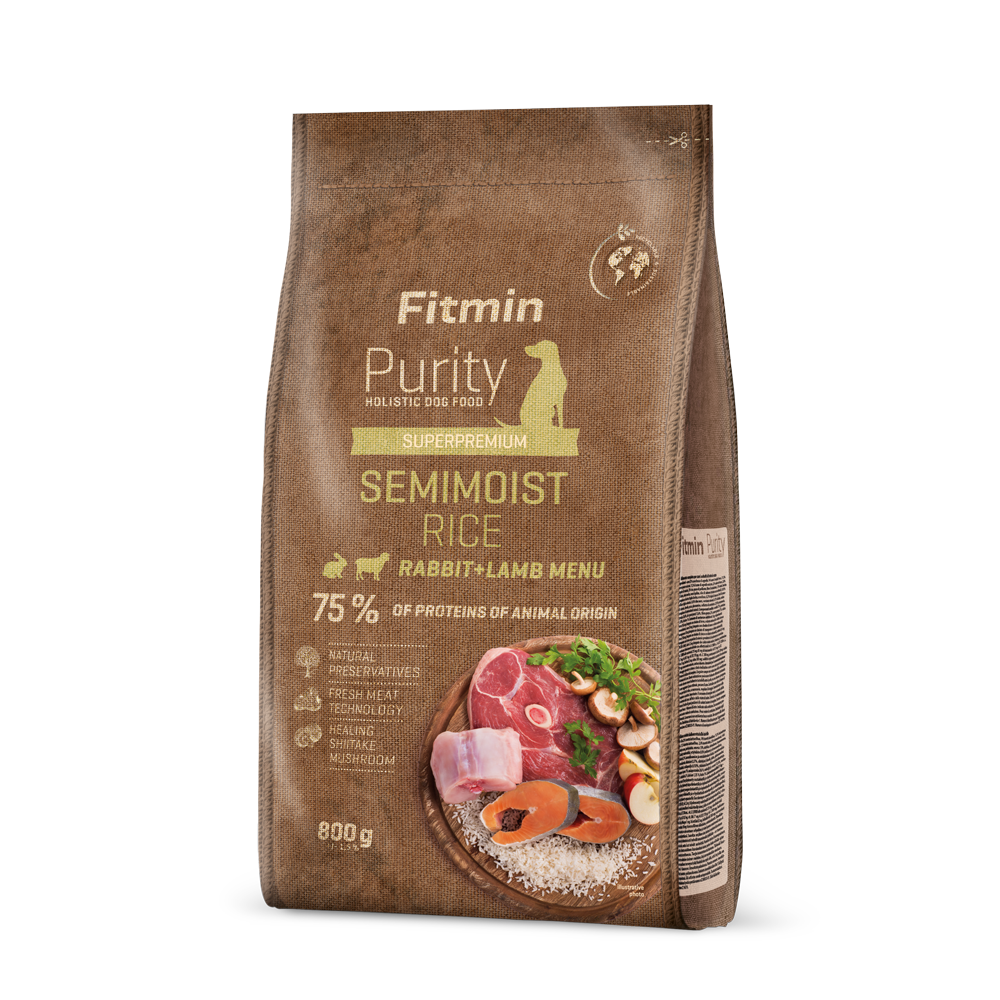 Fitmin Dog Purity rice SEMI-MOIST rabbit & lamb