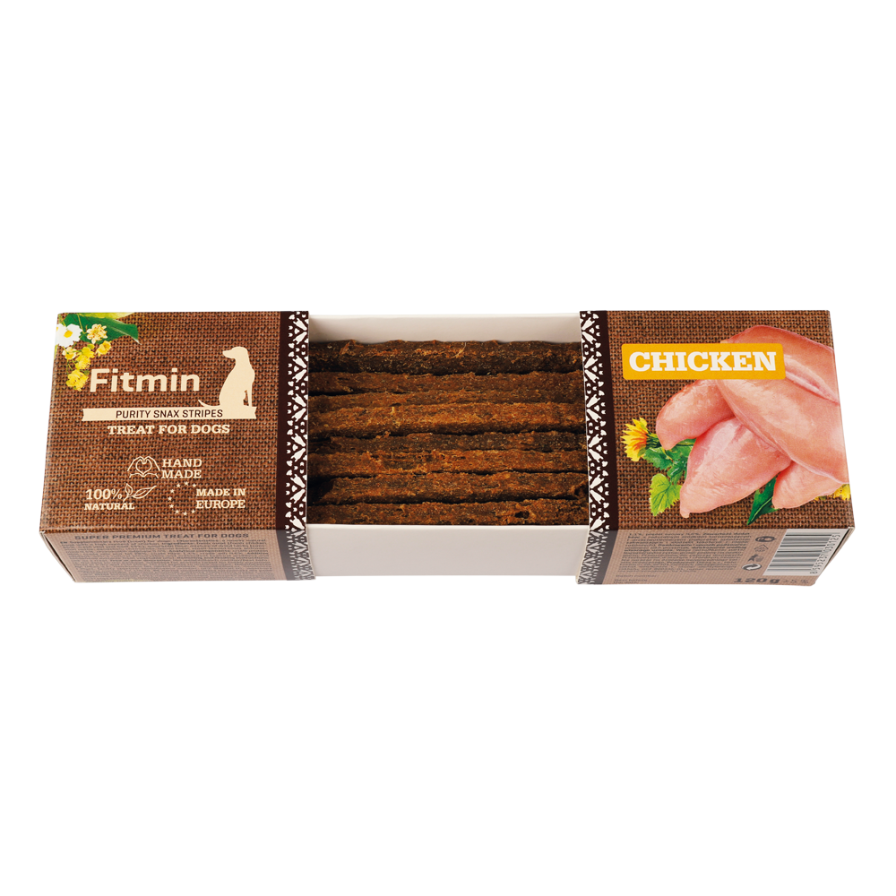 Fitmin dog Purity Snax Stripes Chicken 120 g