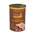 Fitmin Purity Dog Tin Adult Chicken with Liver 400g - 100% Pure Canned Meat Formula with Zero Additives.