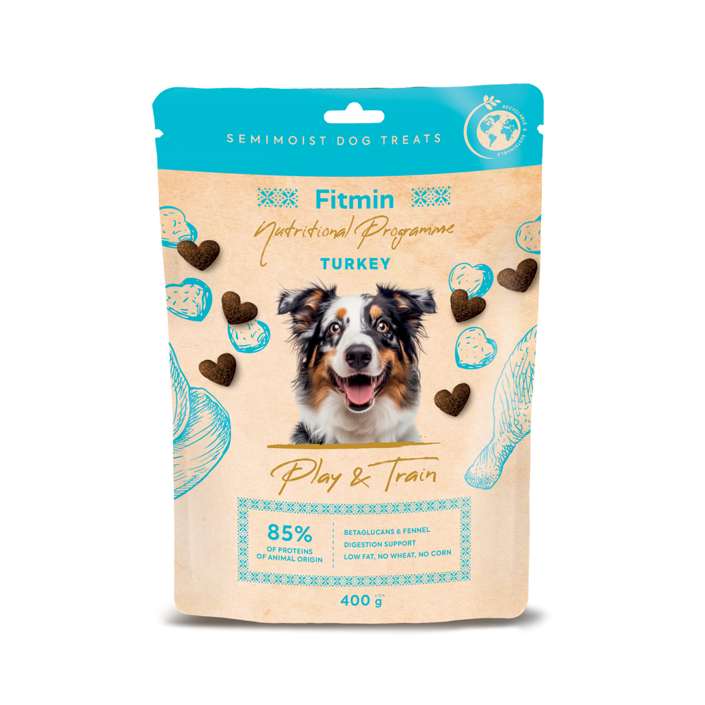 FITMIN NP Play and Train Turkey Dog Treats 400g