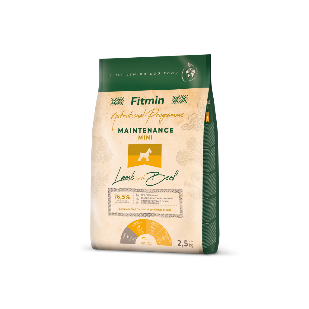 FITMIN Dog Mini Maintenance Lamb with Beef 12kg