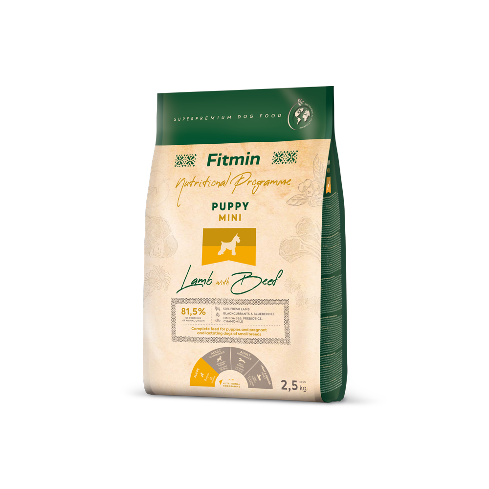 Fitmin Dog Mini Puppy Lamb & Beef